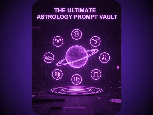 The Ultimate Astrology Prompt Vault Cover