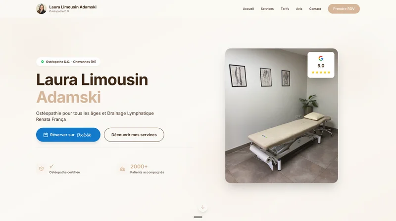 Laura Limousin Ostéopathe — project thumbnail